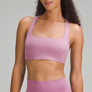 Lululemon SmoothCover Yoga Bra *Light Support, B/C Cup - Velvet Dust Size 6